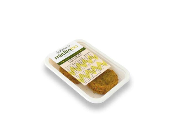confezione del burger di lenticchie bio