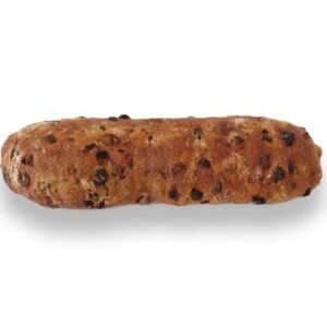 Pagnotta intera di Panfrutto biologico con frutta secca (uvetta, fichi, albicocche, mandorle e nocciole)