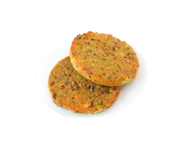 Super burger secondo piatto vegetariano con semi di lino e di girasole bio
