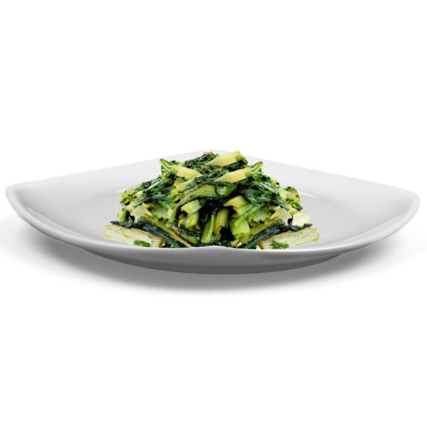 Contorno pronto Cicoria sauté bio servito su piatto