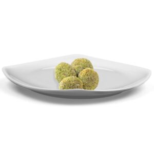 Secondo Pronto mini burger vegan con miglio e riso bio servito su piatto