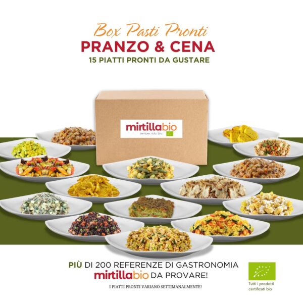 Box Pasti Pronti (15 pz.) – Degustazione di 15 Piatti Biologici Monoporzione